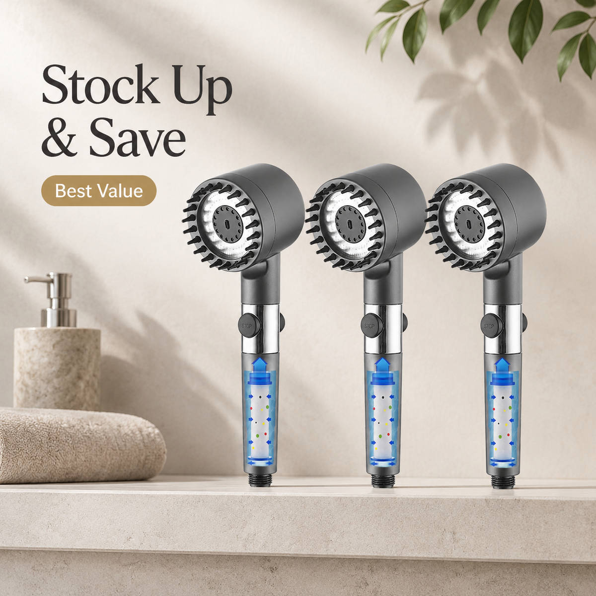 4-in-1 Massage Shower Head