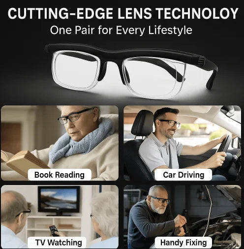 ✨✨BLACK FRIDAY 50% OFF✨:New upgrade 2.0:【ADJUSTABLE FOCUS GLASSES】See Every Moment Clearly!