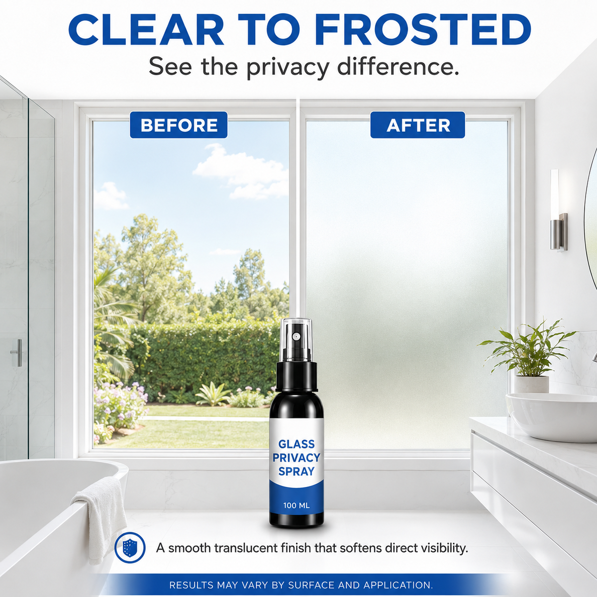 50% OFF Reflective Window Spray | One-Way Mirror Privacy Shield for Home & Car