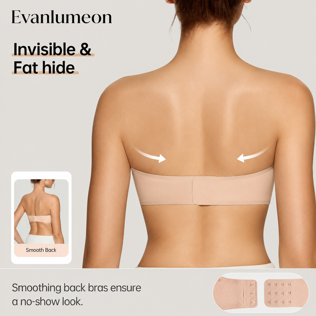 💞Womens Strapless Bras Push Up Bandeau Bra Non Slip Wireless Supportive Padded Bras Seamless Comfortable Tube Jelly Bra