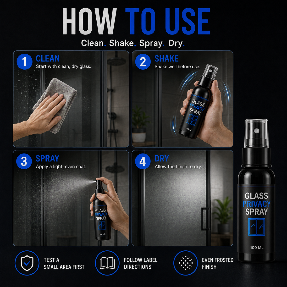 50% OFF Reflective Window Spray | One-Way Mirror Privacy Shield for Home & Car