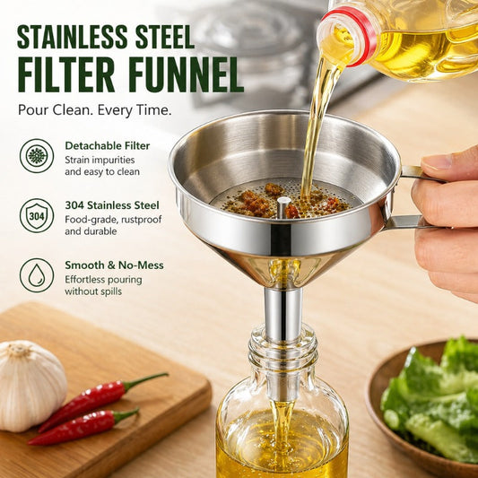 304 Stainless Steel Funnel Strainer