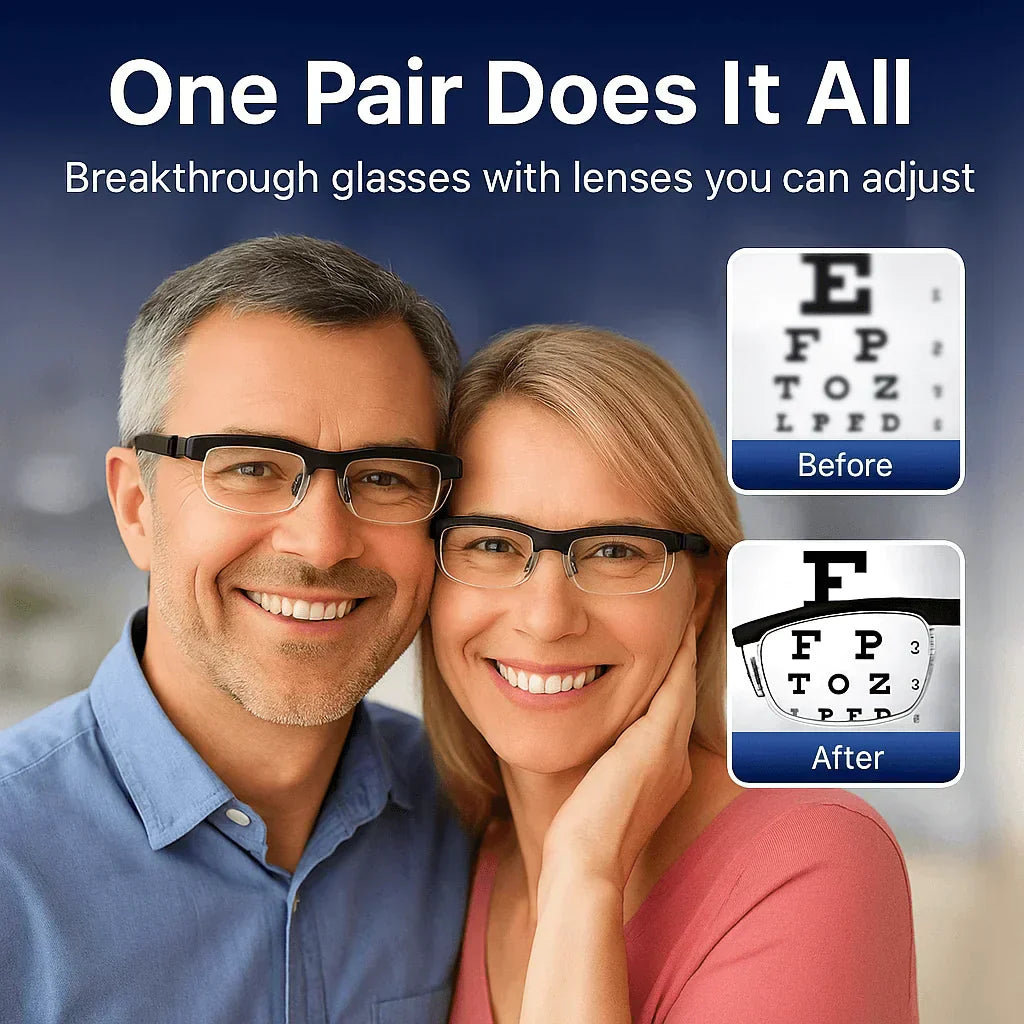 ✨✨BLACK FRIDAY 50% OFF✨:New upgrade 2.0：【ADJUSTABLE FOCUS GLASSES】See Every Moment Clearly!