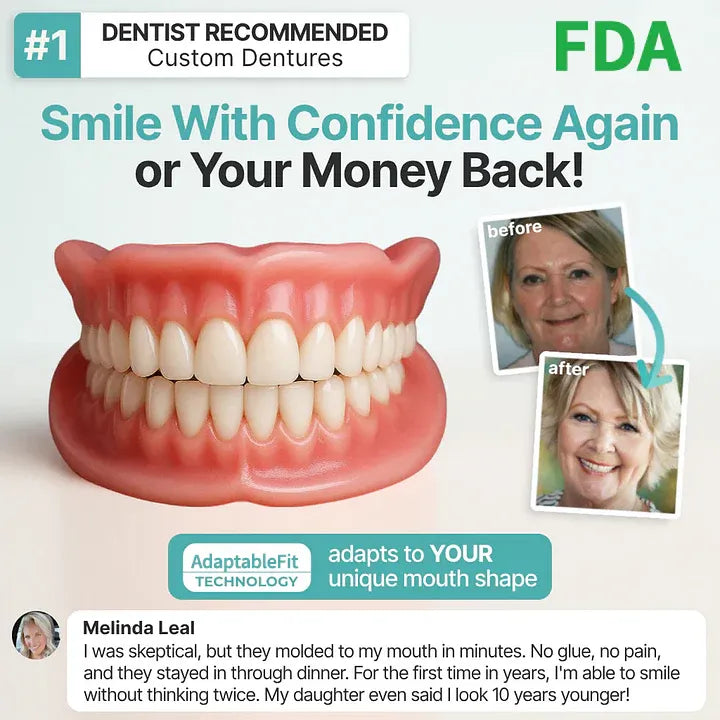 🌎Ends Today: 70% OFF! Medical Full Denture with Strong Suction