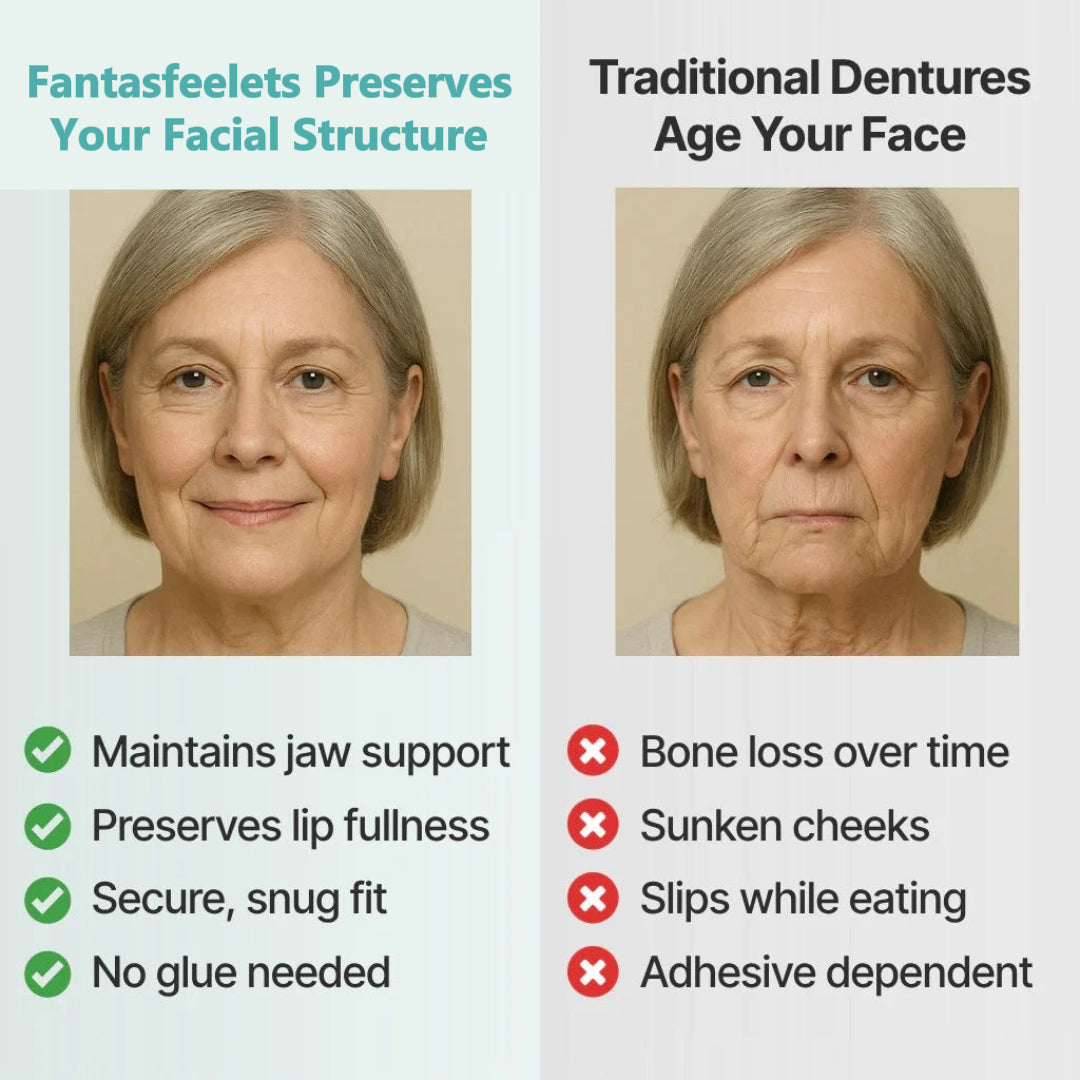🌎Ends Today: 70% OFF! ⏰Fantasfeelets™ Medical Full Denture with Strong Suctiond🦷Obtain American Dental Association (ADA) Certification