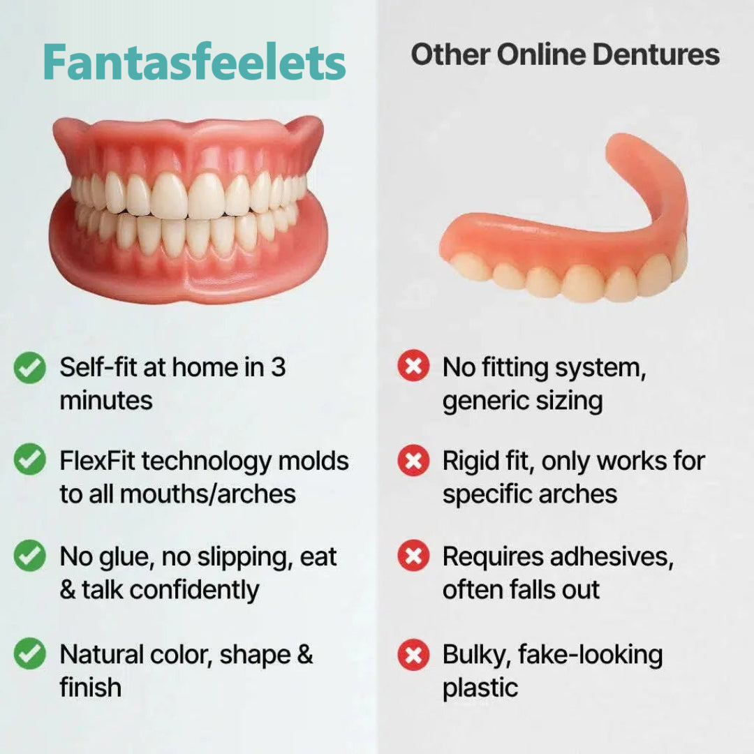 🌎Ends Today: 70% OFF! ⏰Fantasfeelets™ Medical Full Denture with Strong Suctiond🦷Obtain American Dental Association (ADA) Certification