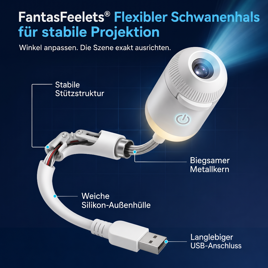 FantasFeelets® Nachtlicht-Projektor – Intelligenter holografischer Sternprojektor🐦‍🔥