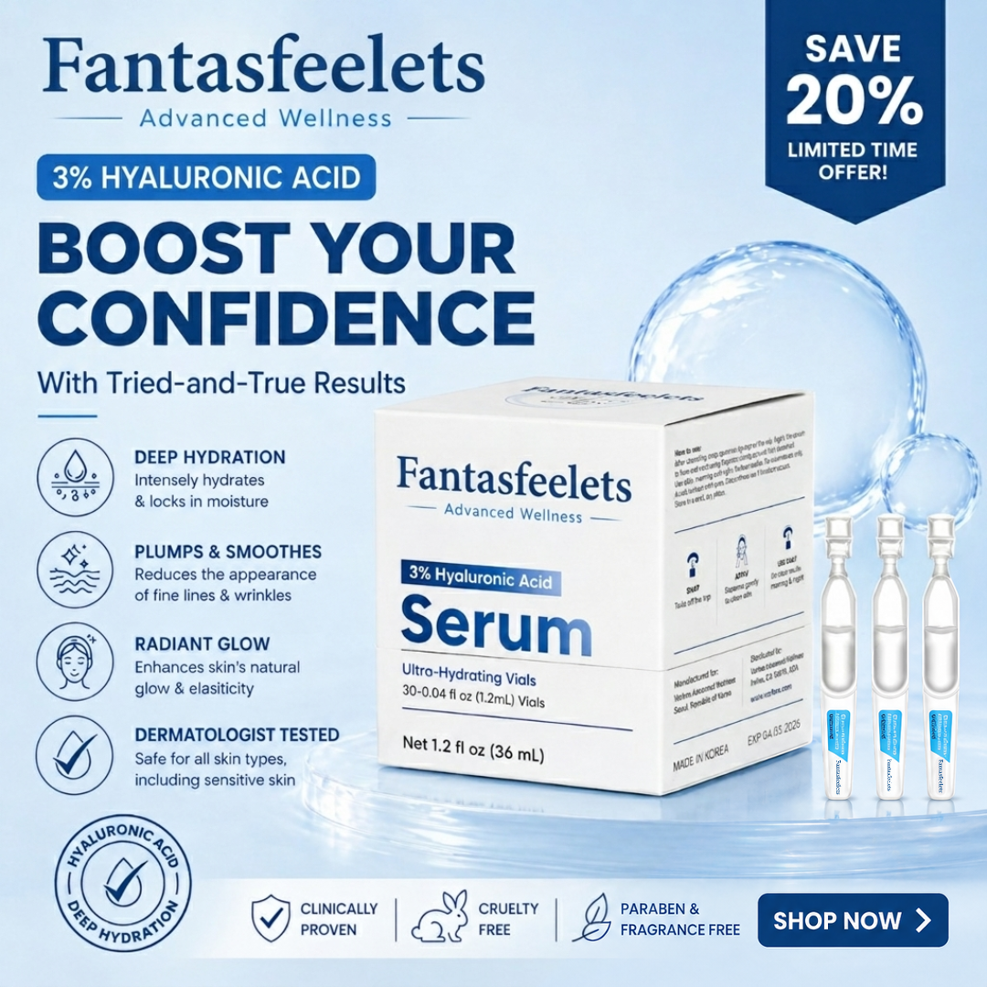 Fantasfeelets® 3% Hyaluronic Acid Ultra Hydrating Serum