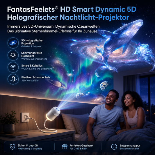 FantasFeelets® Nachtlicht-Projektor – Intelligenter holografischer Sternprojektor🐦‍🔥