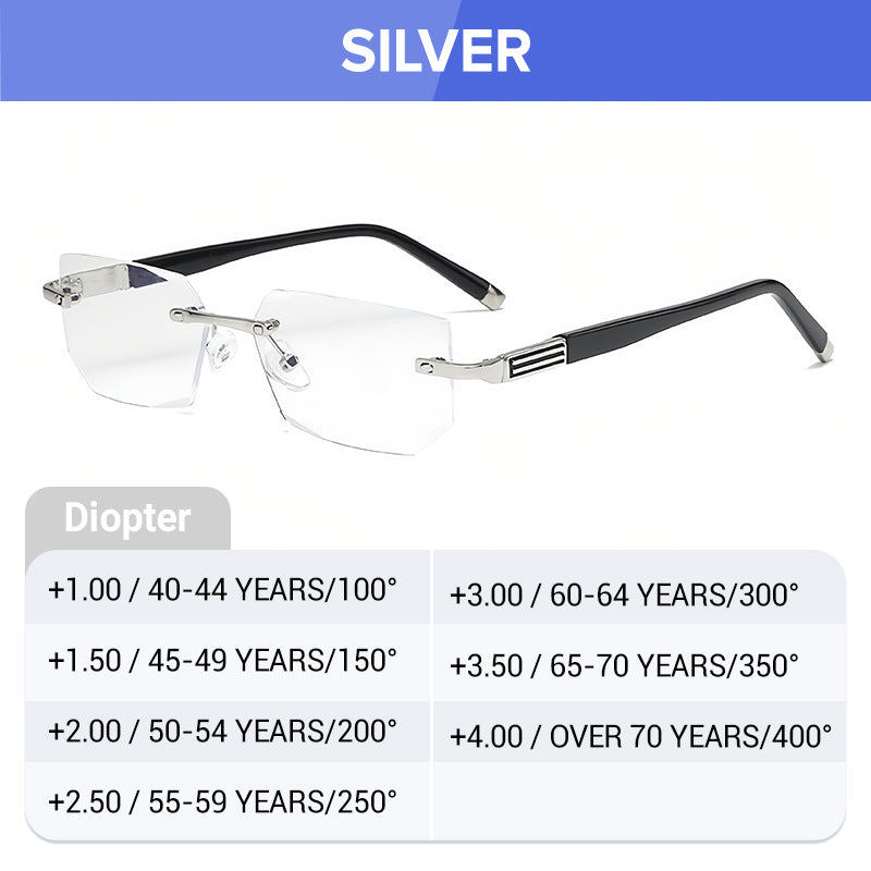 ✨Sapphire high hardness✨Anti blue progressive Far And Near Dual-Use Reading Glasses