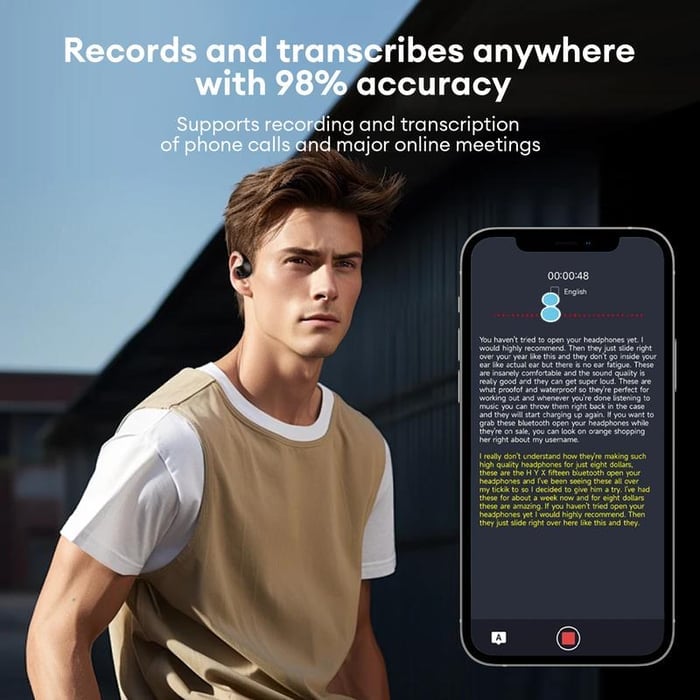 🏆LAST DAY SALE 60% OFF⏰AI Translation T26 Pro Wireless Bluetooth Translation Earbuds