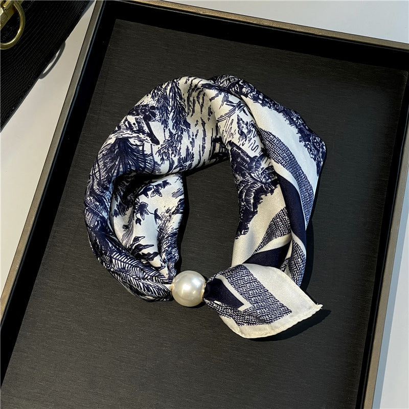 Elegant No-Tie Satin Scarf