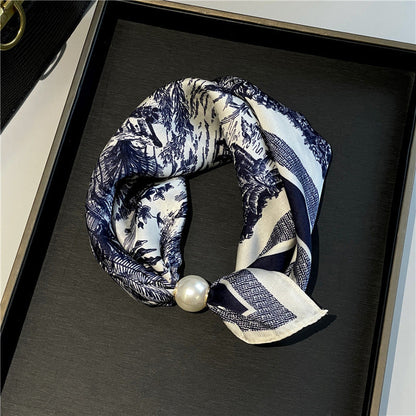 Elegant No-Tie Satin Scarf