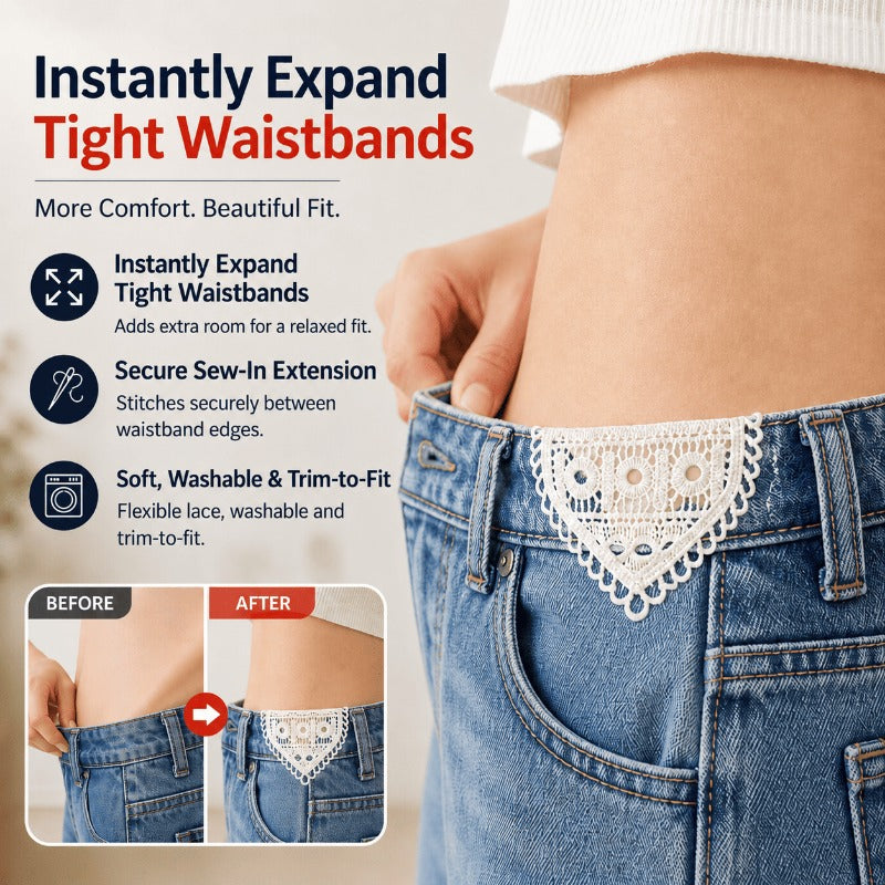 Sew On Lace Waistband Extender