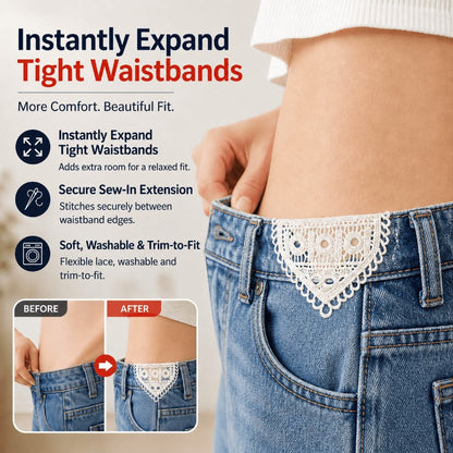 Sew On Lace Waistband Extender