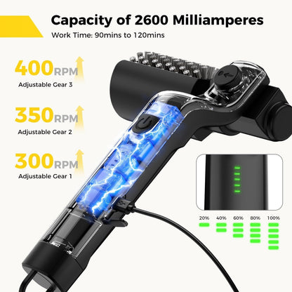 3-Speed High-Torque Electric Grill Brush (2026 Pro Edition)