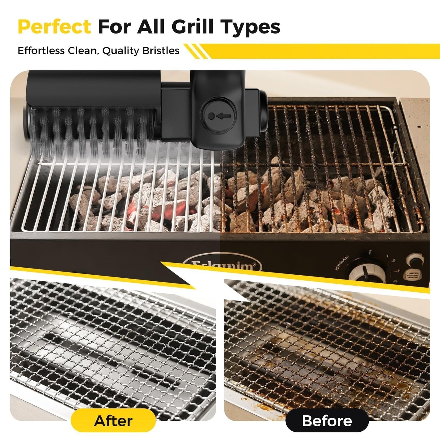 3-Speed High-Torque Electric Grill Brush (2026 Pro Edition)