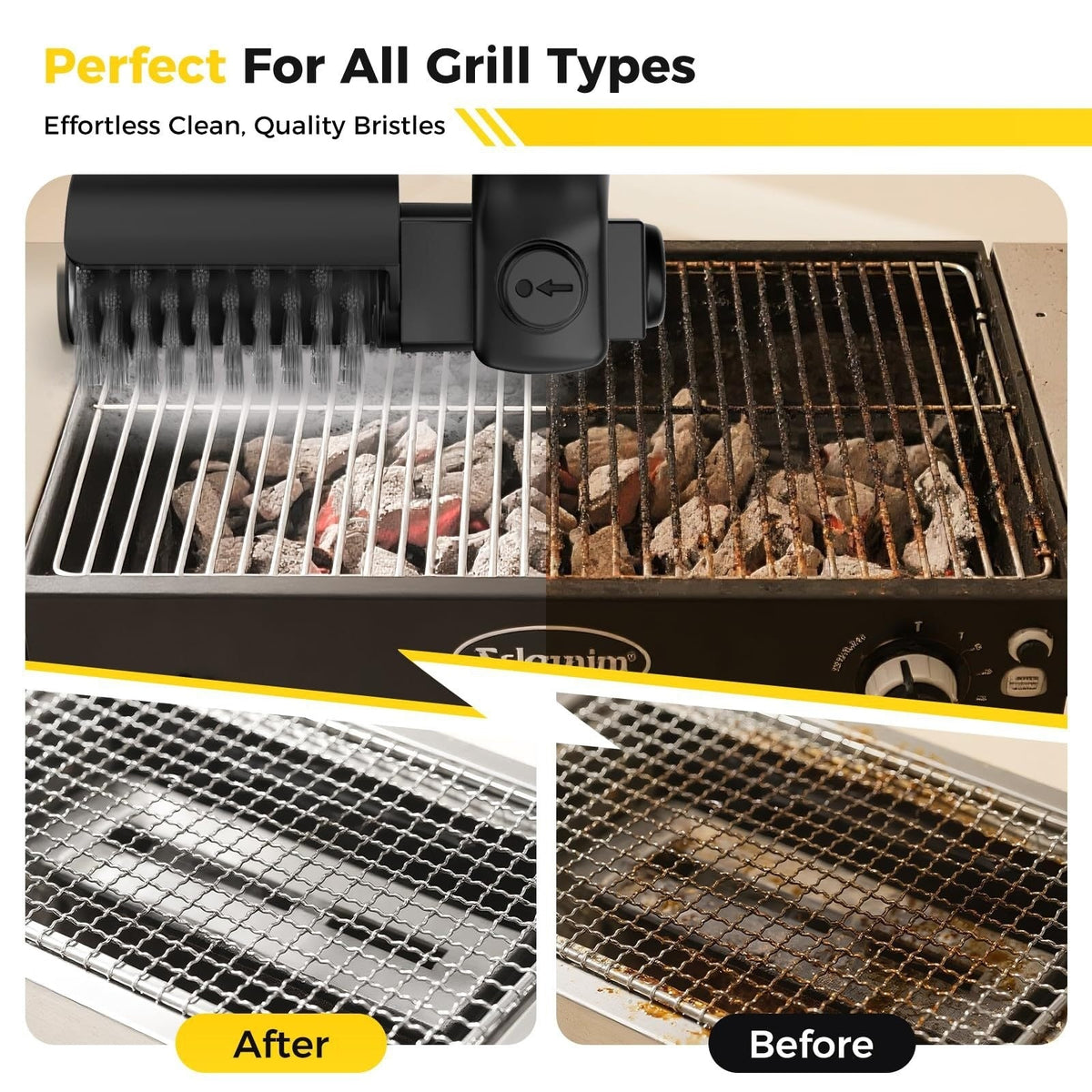3-Speed High-Torque Electric Grill Brush (2026 Pro Edition)