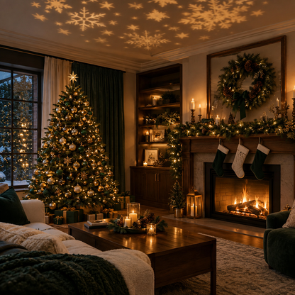 USB Christmas Projector Light — 6 or 10 Festive Scenes