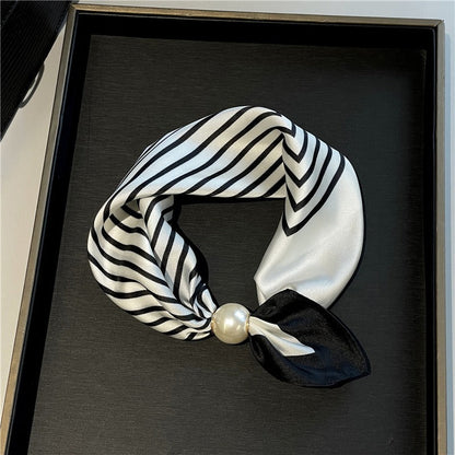 Elegant No-Tie Satin Scarf