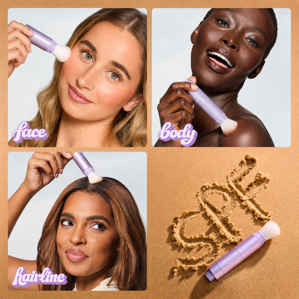 Summer skin essentials - CC color-correcting tinted serum + creaseless SPF 30 mineral setting powder