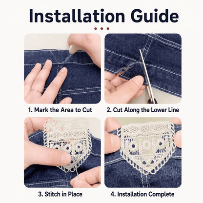 Sew On Lace Waistband Extender