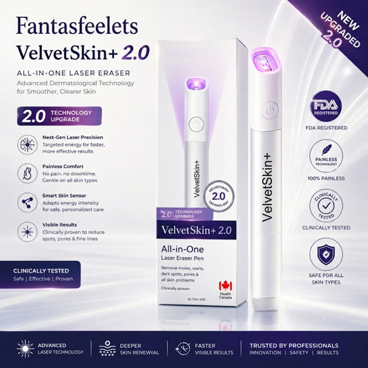 🔥 NEW 2026 GEN 2 Update☂Fantasfeelets® VelvetSkin+Series ⚔️All-in-One Laser Eraser Pen🖊️ (🔬Powered by CO₂ laser technology – effectively removes moles, warts, skin tags, pigmentation spots, and other skin imperfections)