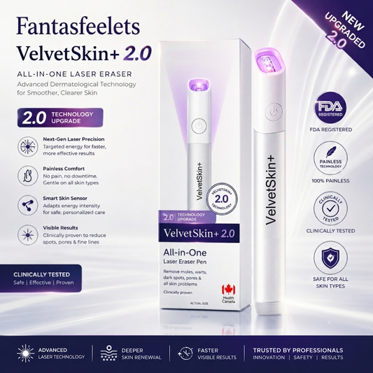 🔥 NEW 2026 GEN 2 Update☂FantasFeelets® VelvetSkin+ Photorejuvenation2.0 ⚔️All-in-One Laser Eraser Pen🖊️ (🔬Powered by Photorejuvenation – effectively removes moles, warts, skin tags, pigmentation spots, and other skin imperfections)