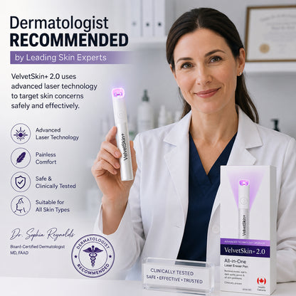 🔥 NEW 2026 GEN 2 Update☂Fantasfeelets® VelvetSkin+Series ⚔️All-in-One Laser Eraser Pen🖊️ (🔬Powered by CO₂ laser technology – effectively removes moles, warts, skin tags, pigmentation spots, and other skin imperfections)