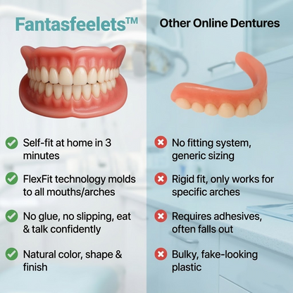 🌎Ends Today: 70% OFF! Medical Full Denture with Strong Suction