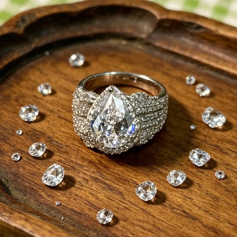 Radiant Pear Cut Band