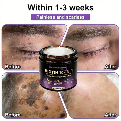 Made and Shipped from USA ✨FantasFeelets® Biotin 10-in-1 Skin Restoration Cream 🍀