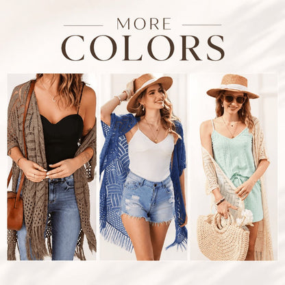 Hollow Out Tassel Knit Cardigan