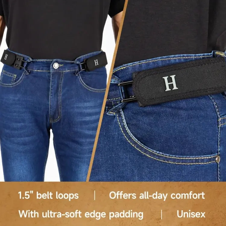 BeltBro Pro – Ultra Comfort Buckle-Free Elastic Belt (2-Pack)
