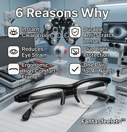✨✨BLACK FRIDAY 50% OFF✨:New upgrade 2.0：【ADJUSTABLE FOCUS GLASSES】See Every Moment Clearly!