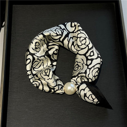 Elegant No-Tie Satin Scarf