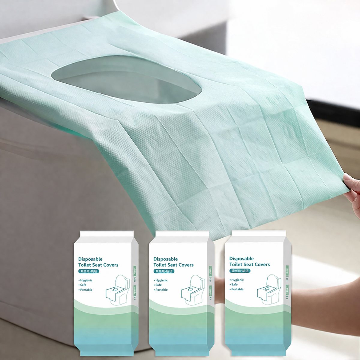 Non-Slip Disposable Toilet Covers