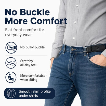 BeltBro Pro – Ultra Comfort Buckle-Free Elastic Belt (2-Pack)