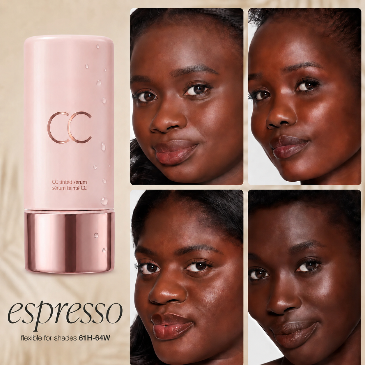 Summer skin essentials - CC color-correcting tinted serum + creaseless SPF 30 mineral setting powder