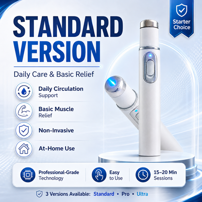 Advanced sonic shock therapy can restore the health of body tissues, enhance men's self-confidence, and relieve muscle pain, joint stiffness, and tendon discomfort.