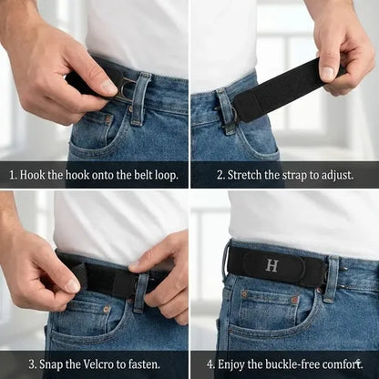 BeltBro Pro – Ultra Comfort Buckle-Free Elastic Belt (2-Pack)