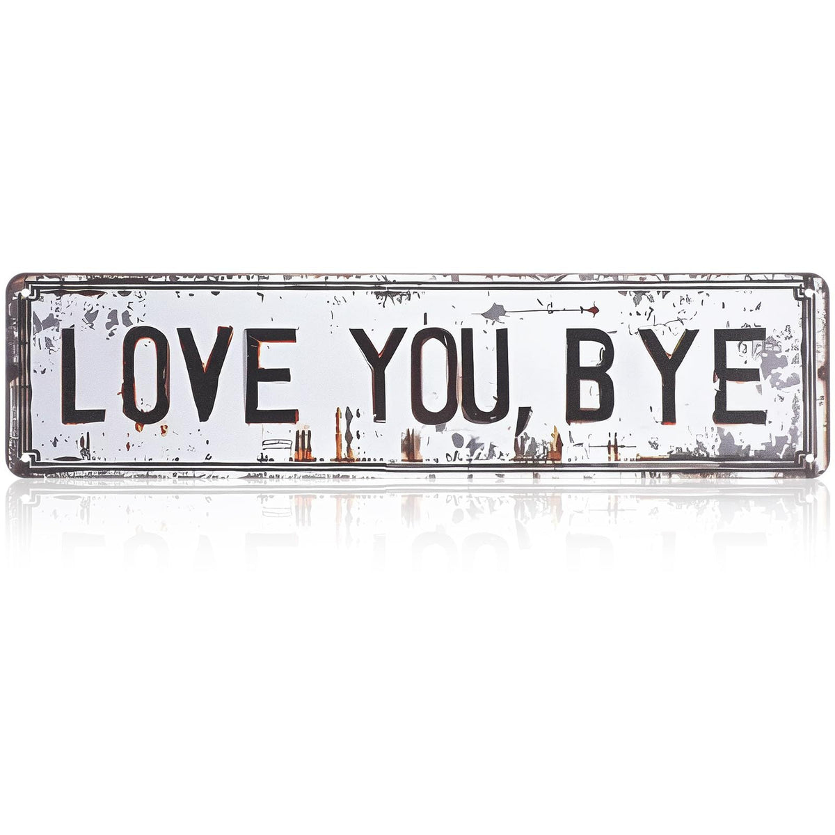 Vintage License Plate Sign