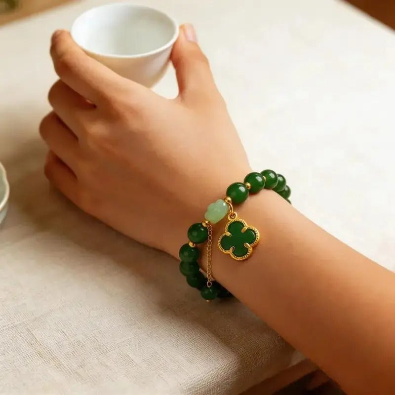 Money Magnet Clover Bracelet
