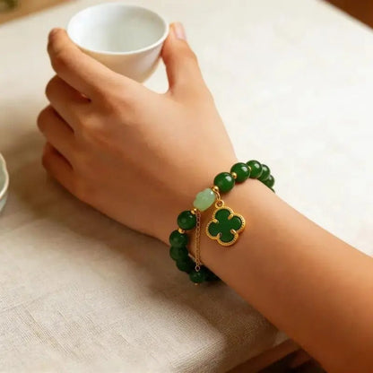 Money Magnet Clover Bracelet
