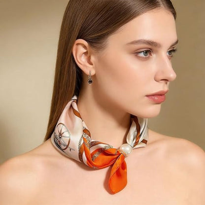 Elegant No-Tie Satin Scarf