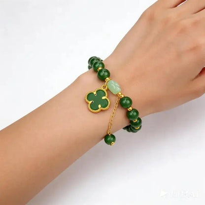 Money Magnet Clover Bracelet