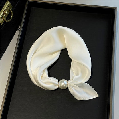 Elegant No-Tie Satin Scarf