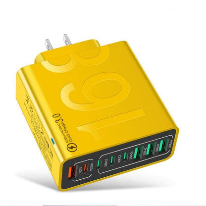 168W GaN USB Fast Charger 8-Port Power Hub for USB-C&A