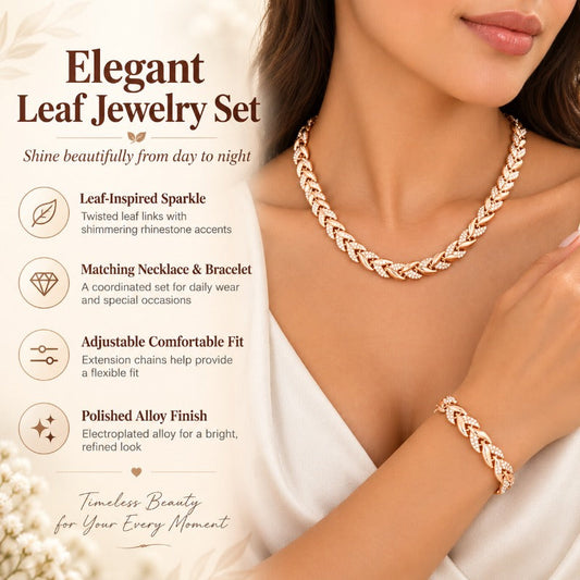 Elegant Crystal Chain Jewelry Set