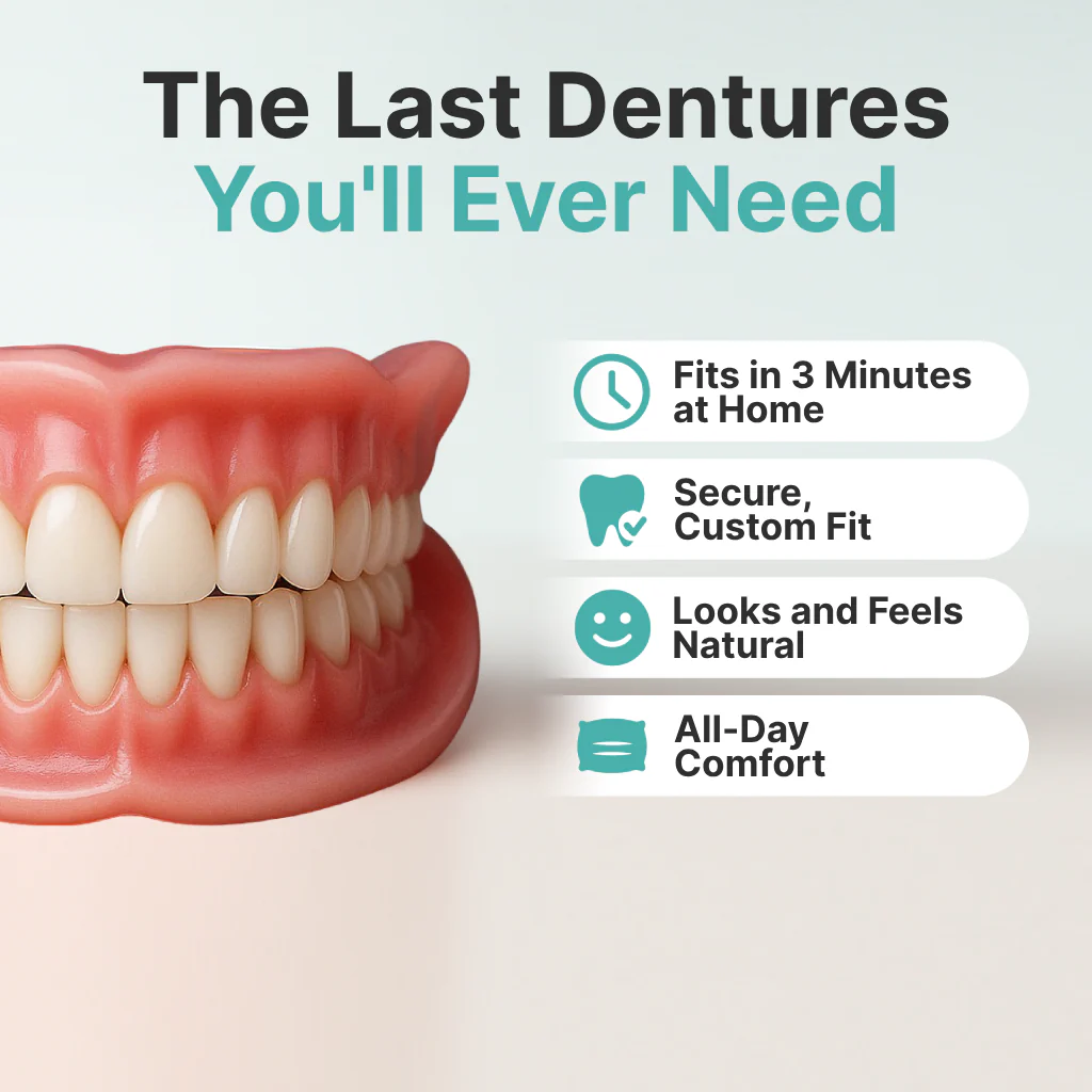 🌎Ends Today: 70% OFF! Medical Full Denture with Strong Suction